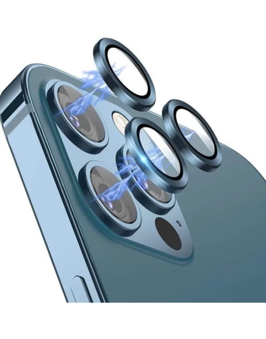 iPhone 12 Pro Max Toz Geçirmez Temperli Kamera Lens Koruyucu