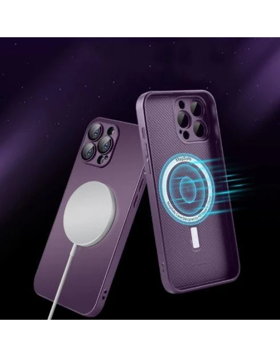 İphone 12 Pro Max Uyumlu Magsafe Ag Glass Buzlu Cep Telefopnu Kılıfı