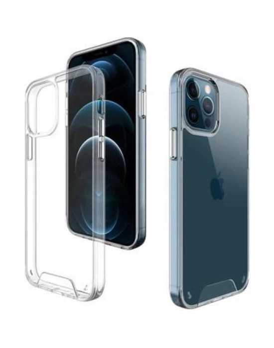 Iphone 12 Pro Premium Space Şeffaf Silikon Kılıf