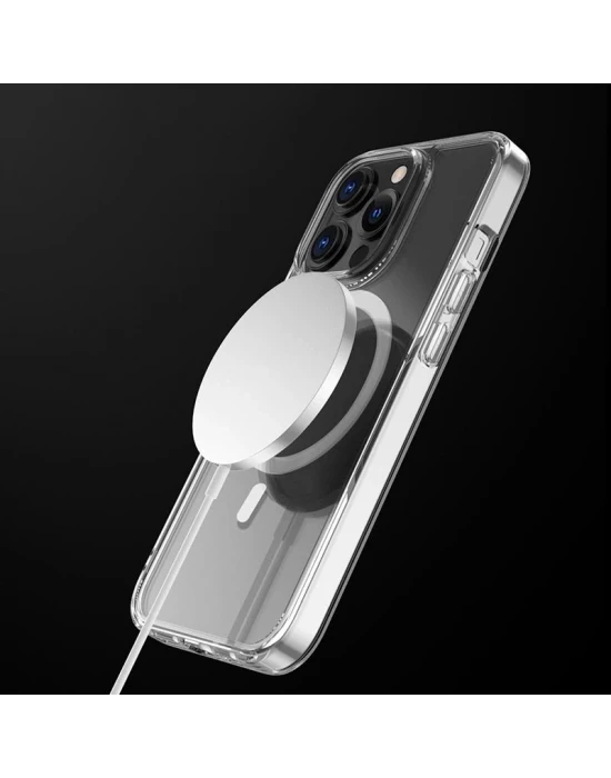 İphone 13 Magsafe Kablosuz Şarj Destekli Manyetik Şeffaf Koruyucu Kılıf