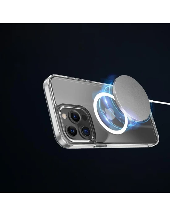 İphone 13 Magsafe Kablosuz Şarj Destekli Manyetik Şeffaf Koruyucu Kılıf
