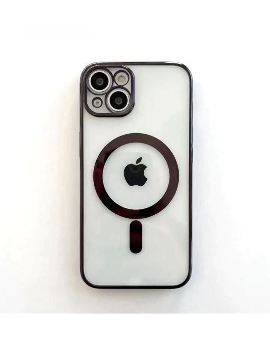 İphone 13 Magsafe Uyumlu Parlak Lazer Telefon Kılıfı