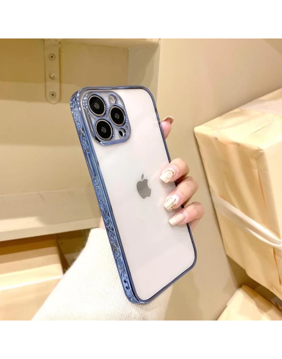 İphone 13 Plating Kreatif Desenli Silikon Telefon Kılıfı