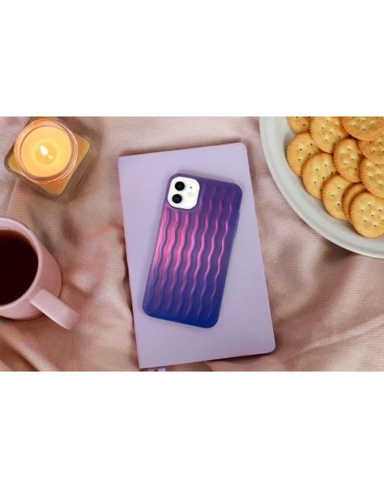 İphone 13 Pro Dalgalı Kabartmalı Silikon Wave Telefon Telefon Kılıfı