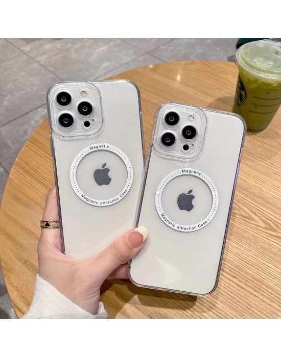 İphone 13 Pro Magsafe Uyumlu Şeffaf Telefon Kılıfı