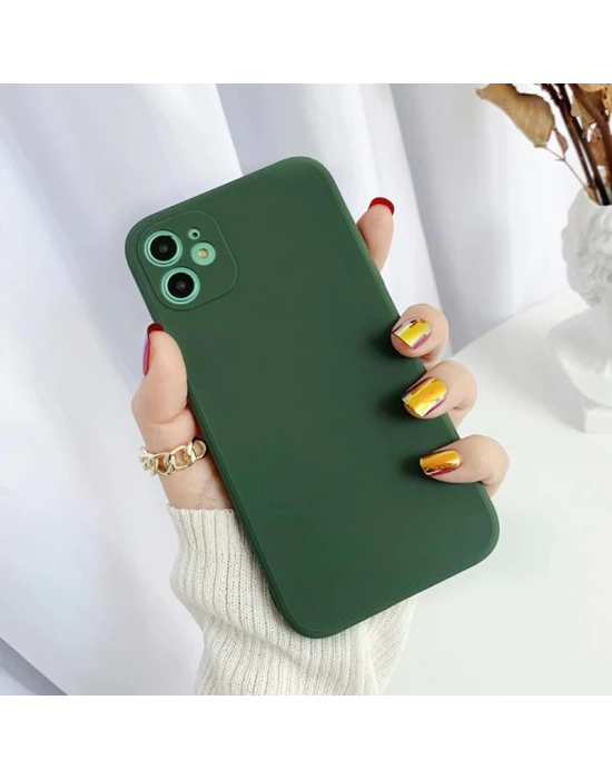 iPhone 13 Pro Max Lansman Likid Silikon Kamera Korumalı Kılıf