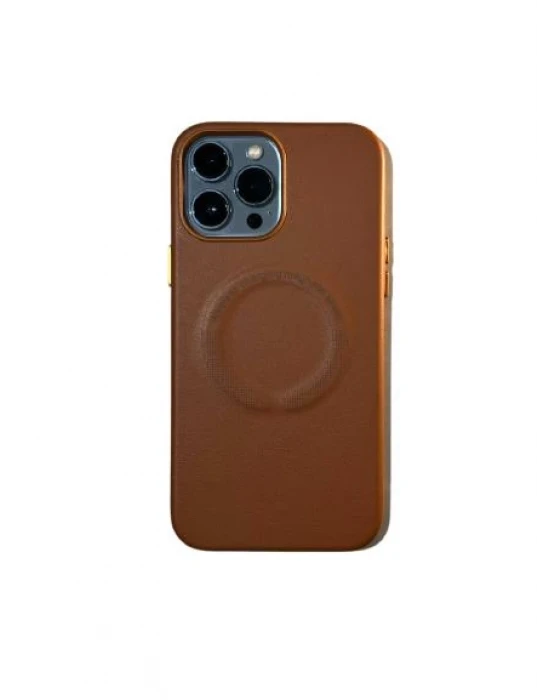 İphone 13 Pro Max Magsafe Leather Telefon Kılıfı Kılıf
