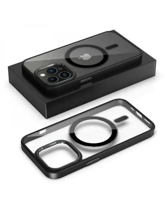 İphone 13 Pro Max Magsafe Leon Çerçeveli Cep Telefonu Kılıfı