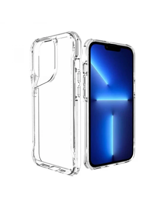 İphone 13 Pro Max Şeffaf Darbe Emici T-Max Silikon PC
