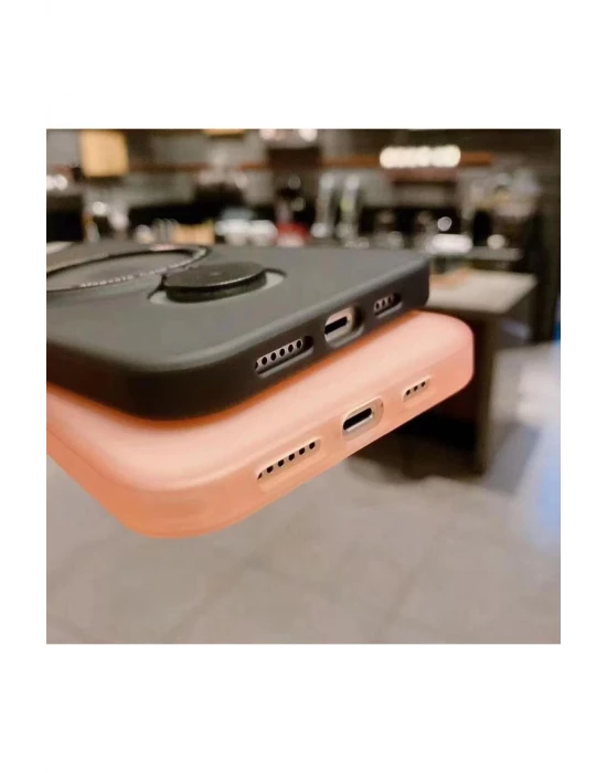 İphone 13 Pro Max Stantlı Buzlu Sert Magsafe Telefon Kılıfı