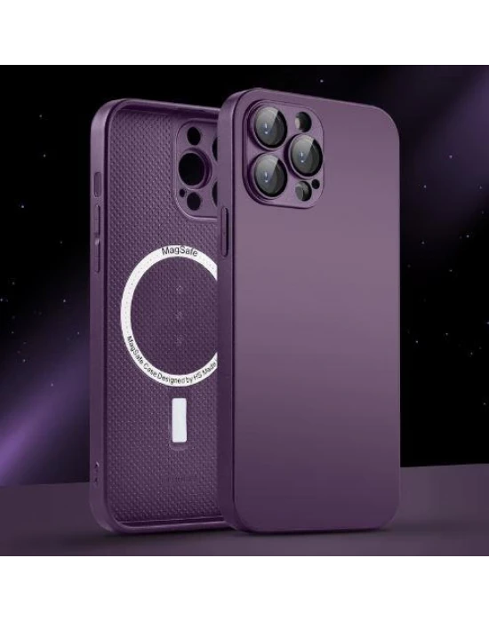İphone 13 Pro Max Uyumlu Magsafe Ag Glass Buzlu Cep Telefopnu Kılıfı