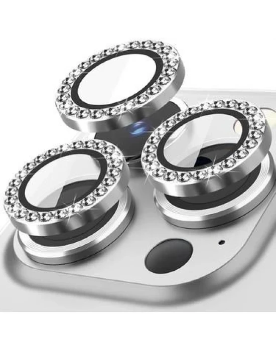 İphone 14-15 Pro -14-15 Pro Max Uyumlu Taşlı Lens Koruma