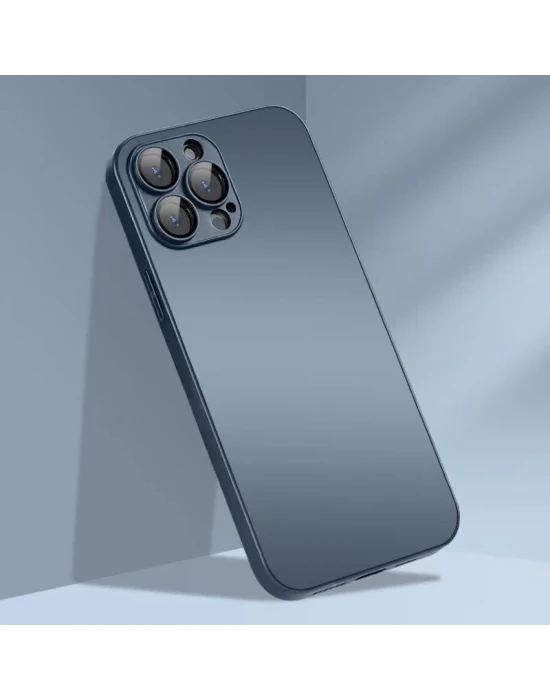 İphone 14 Mat Elektro Cam Telefon Kılıfı