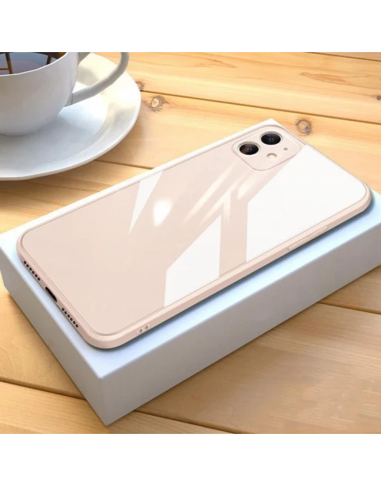İphone 14 Parlak Cam-Kamera Korumalı Telefon Kılıfı&Kılıf