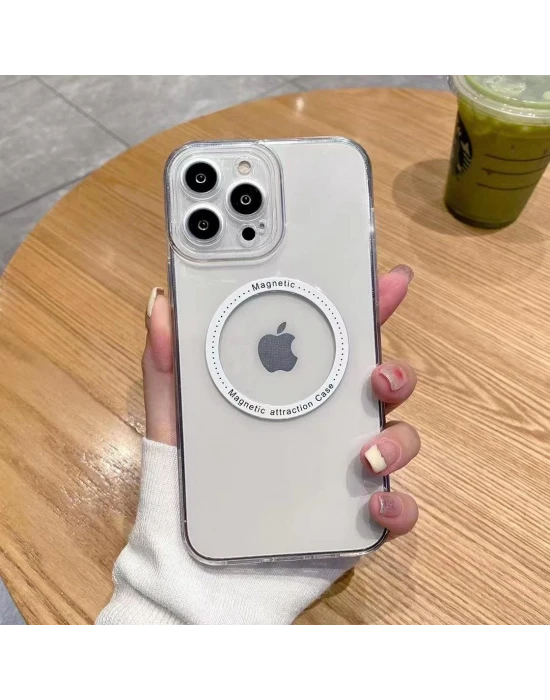 İphone 14 Plus Magsafe Uyumlu Şeffaf Kapak