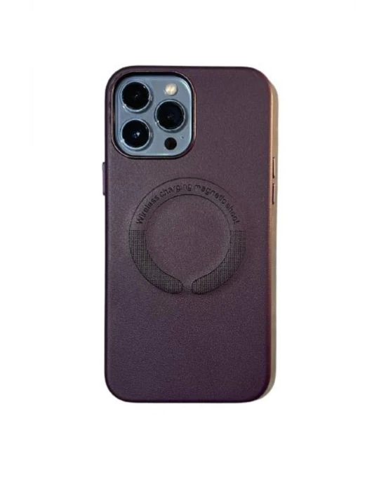İphone 14 Pro Magsafe Leather Telefon Kılıfı Kılıf