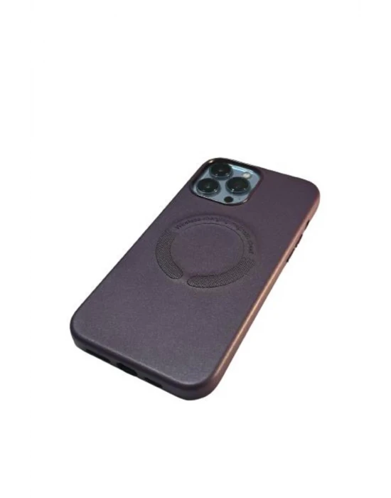 İphone 14 Pro Magsafe Leather Telefon Kılıfı Kılıf