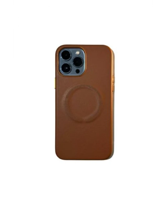 İphone 14 Pro Magsafe Leather Telefon Kılıfı Kılıf