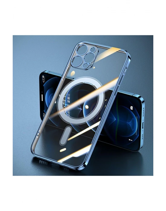 İphone 14 Pro Magsafe Uyumlu Parlak Lazer Telefon Kılıfı