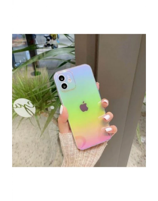 İphone 14 Pro Max Gökkuşağı Rainbow Kılıf Telefon Kılıfı