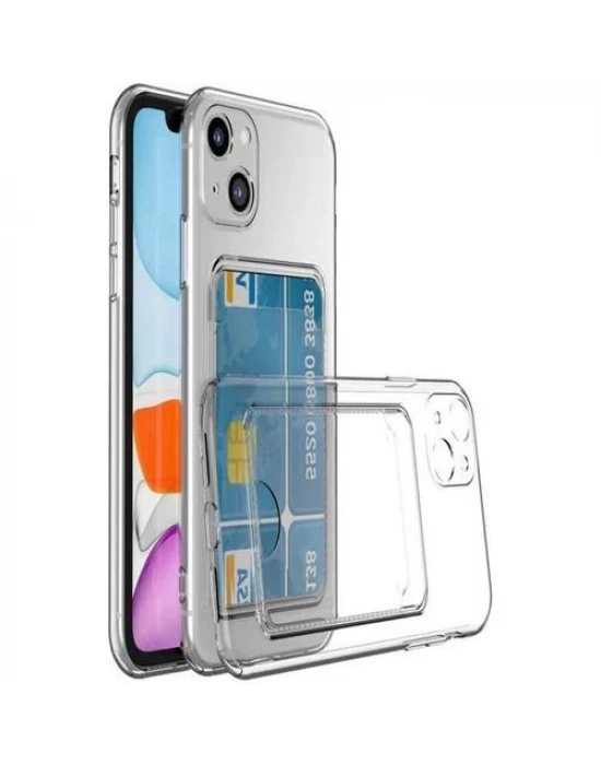 İphone 14 Pro Şeffaf Kartlıklı Telefon Kılıfı-Kılıf