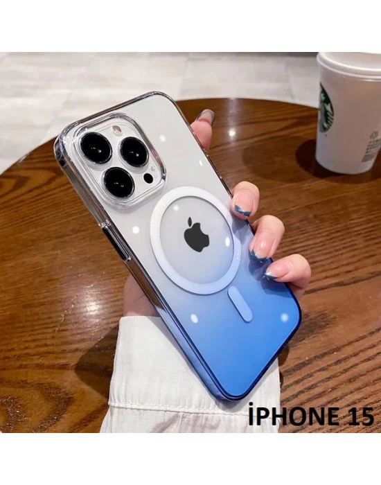İphone 15 Pixel Sert Magsafe Uyumlu Telefon Kılıfı