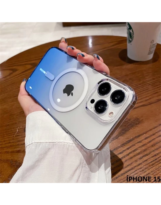 İphone 15 Pixel Sert Magsafe Uyumlu Telefon Kılıfı