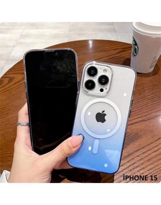 İphone 15 Pixel Sert Magsafe Uyumlu Telefon Kılıfı