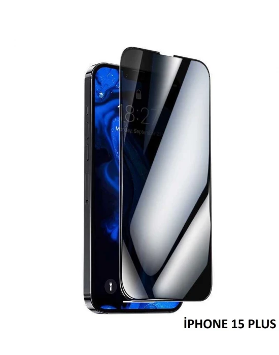 İphone 15 Plus Anti Statik Tam Kaplayan Hayalet Kırılmaz Cam