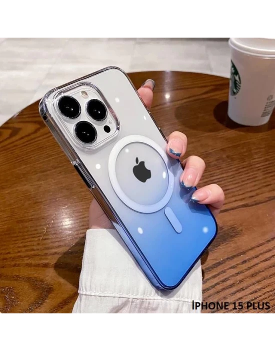 İphone 15 Plus Pixel Sert Magsafe Uyumlu Telefon Kılıfı