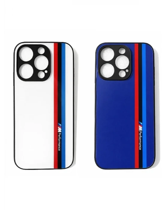 İphone 15 Pro ile Uyumlu Desenli Cam Telefon Kılıfı