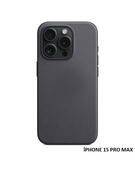 iPhone 15 Pro Max için MagSafe özellikli Mikro Dokuma Kılıf
