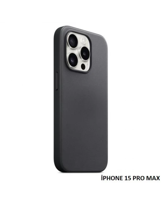 iPhone 15 Pro Max için MagSafe özellikli Mikro Dokuma Kılıf