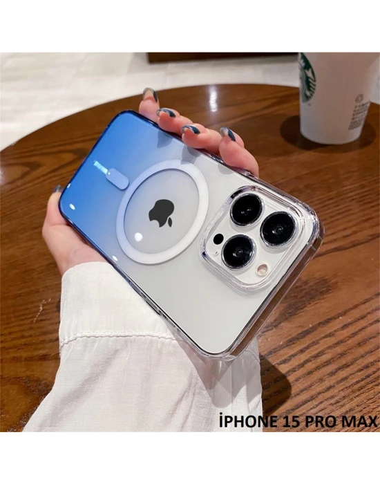 İphone 15 Pro Max Pixel Sert Magsafe Uyumlu Telefon Kılıfı