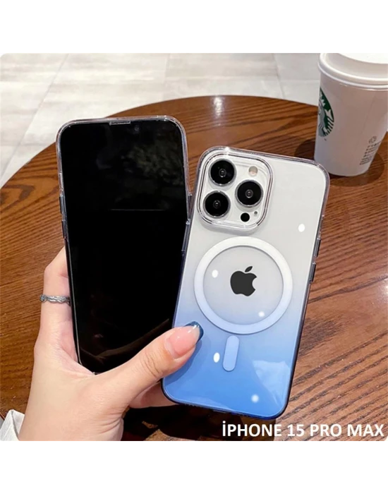 İphone 15 Pro Max Pixel Sert Magsafe Uyumlu Telefon Kılıfı