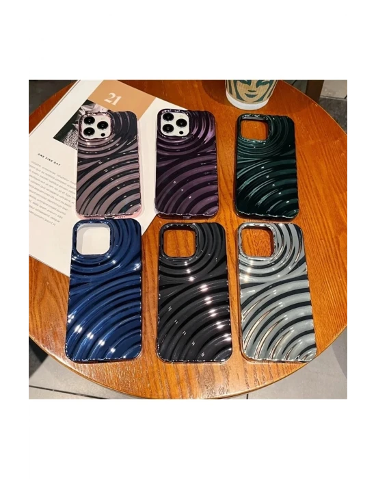 İphone 15 Pro Max  Ripples Parlak Darbelere Dayanıklı Silikon Kılıf