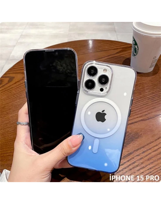 İphone 15 Pro Pixel Sert Magsafe Uyumlu Telefon Kılıfı