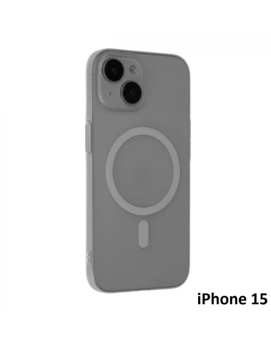 İphone 15 Tuna Buzlu Sert İnce Magsafe Telefon Kılıfı