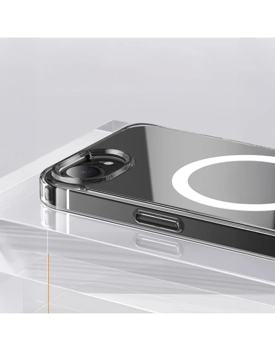 İphone 16 E Magsafe Sert Şeffaf Telefon Kılıfı