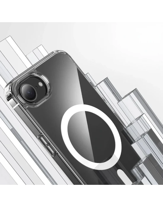 İphone 16 E Magsafe Sert Şeffaf Telefon Kılıfı