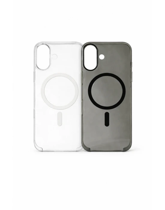 İphone 16 ile Uyumlu Magsafe Özellikli Kristal Netlik Sararmaz PC Clear Case