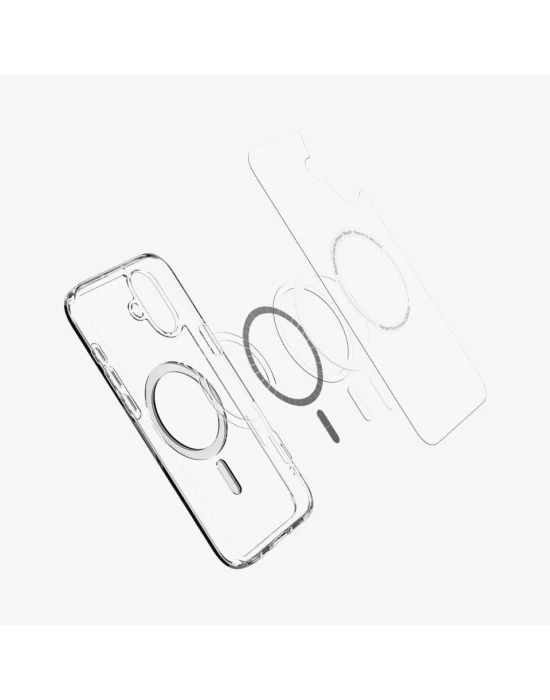 iPhone 16 Plus Kılıf Crystal MagSafe Özellikli Şeffaf