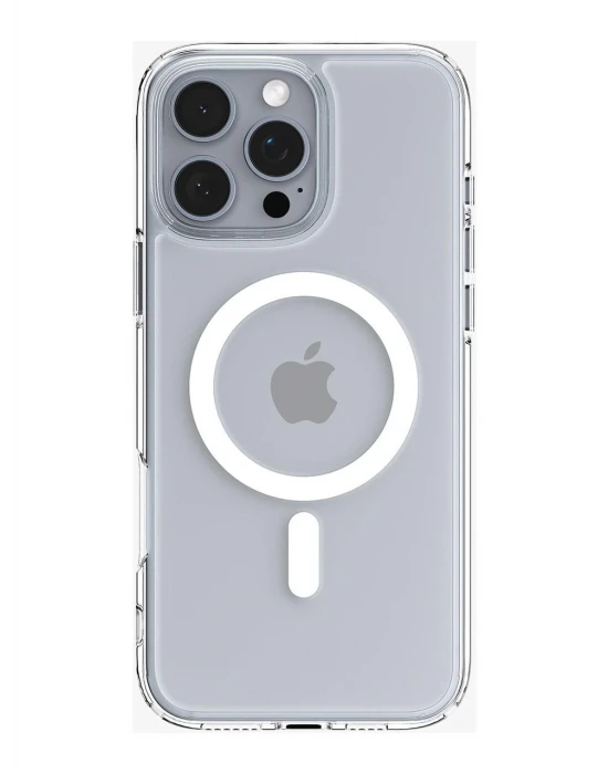 iPhone 16 Pro Kılıf Crystal MagSafe Özellikli Şeffaf