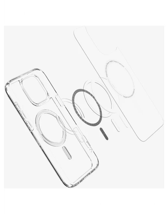 iPhone 16 Pro Kılıf Crystal MagSafe Özellikli Şeffaf