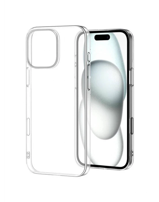 İphone 16 Pro Kılıf Süper Şeffaf Silikon Kapak