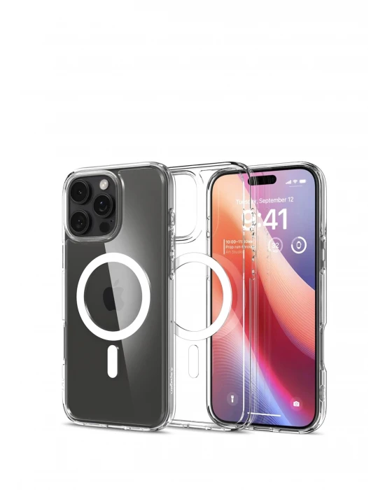 iPhone 16 Pro Max Kılıf Crystal MagSafe Özellikli Şeffaf