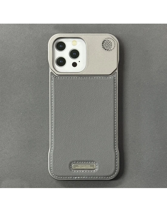 iPhone 16 Pro Max Parfümlü Koku Hazneli MagSafe Uyumlu Deri Kılıf