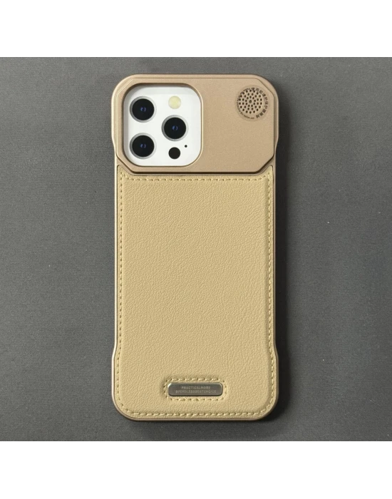 iPhone 16 Pro Max Parfümlü Koku Hazneli MagSafe Uyumlu Deri Kılıf