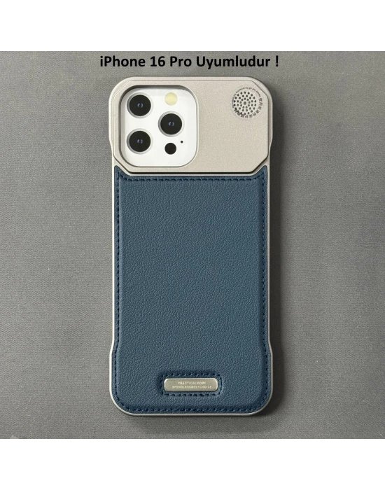 iPhone 16 Pro Parfümlü Koku Hazneli MagSafe Uyumlu Deri Kılıf