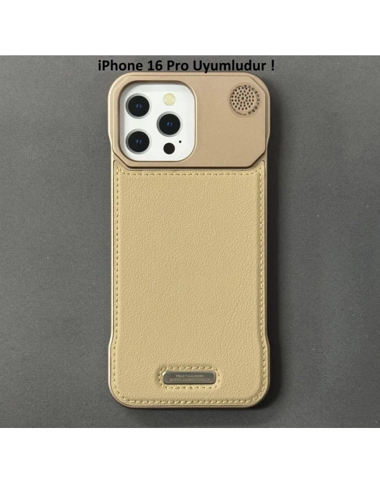 iPhone 16 Pro Parfümlü Koku Hazneli MagSafe Uyumlu Deri Kılıf